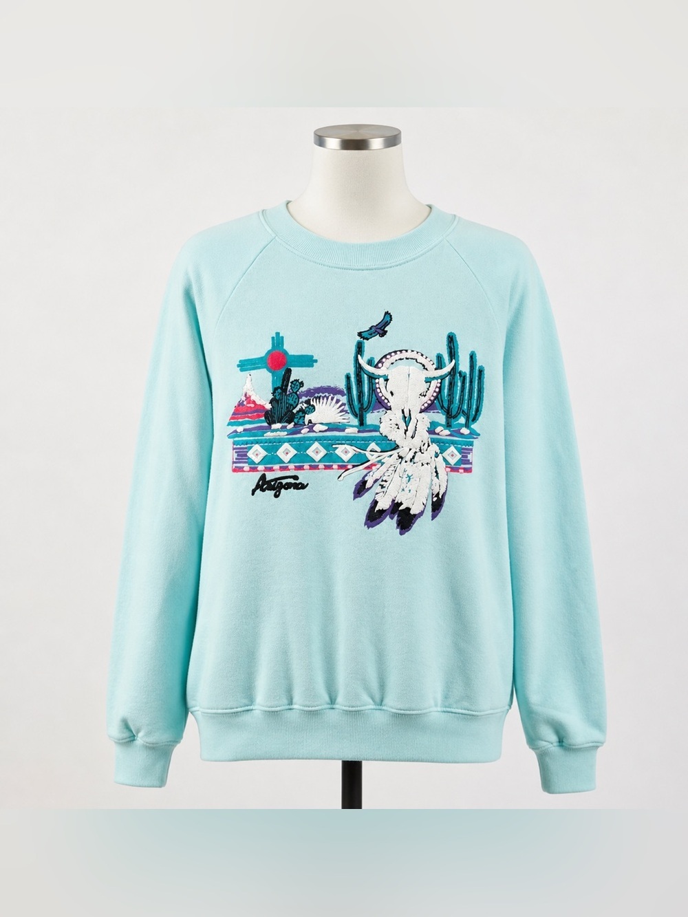 Vintage Jerzees Russell Southwestern Desert Graphic Sweatshirt USA S
